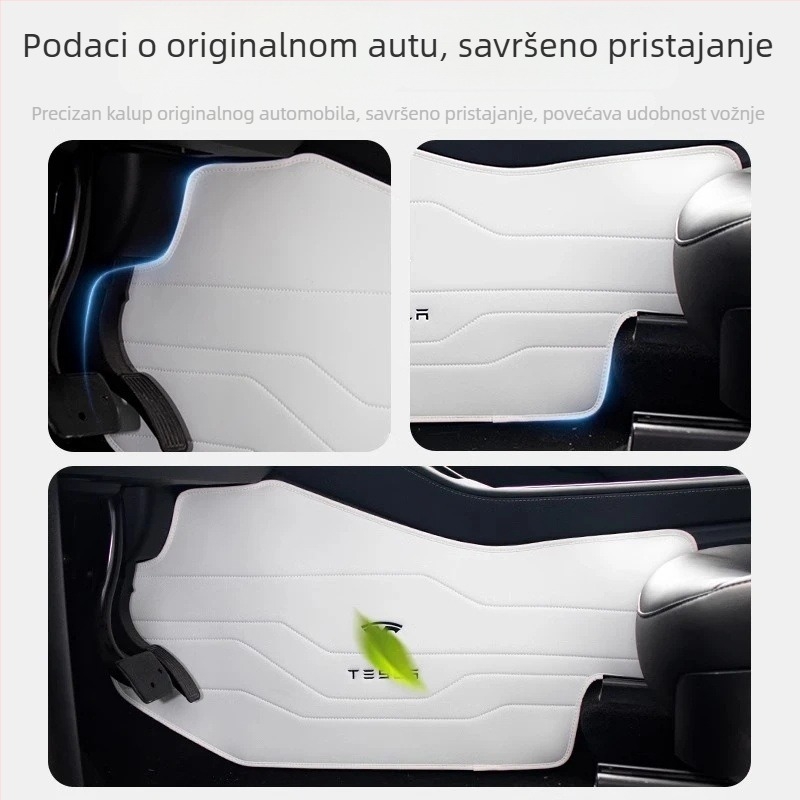 Nappa koža bočna zaštitna podložka za središnju konzolu Tesla Model 3/Y — prilagođeni dodatak