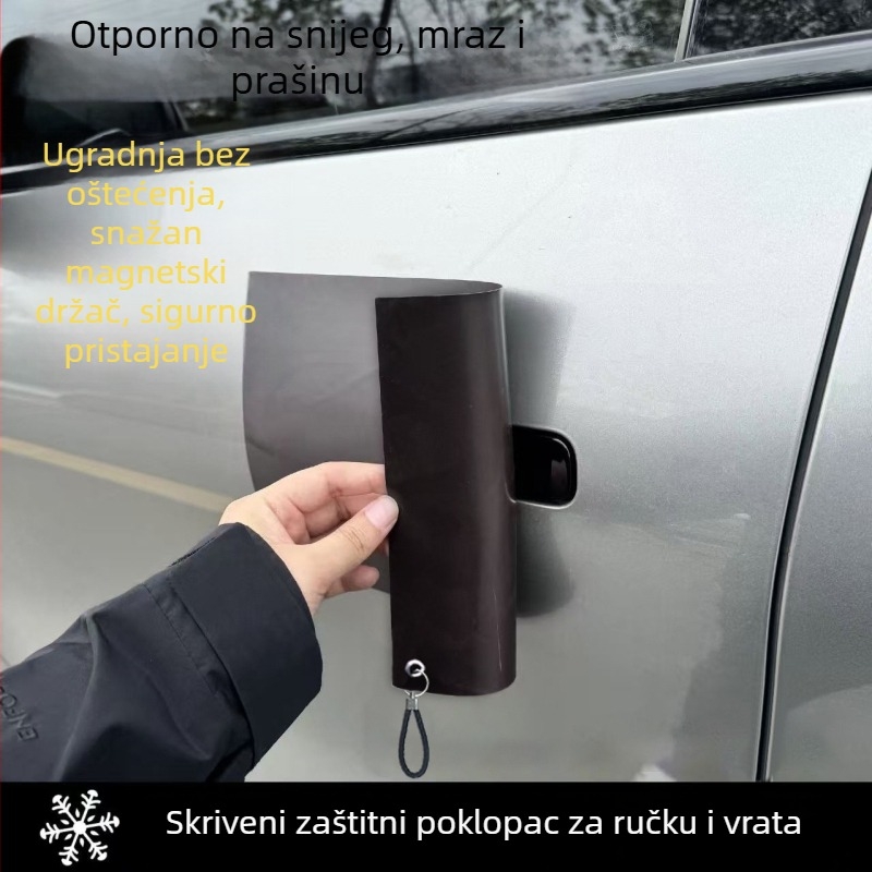 Zaštitni poklopac za ručicu vrata automobila s magnetskim pričvršćivanjem, skriven dizajn, zaštita od smrzavanja — marka Other; porijeklo Shandong