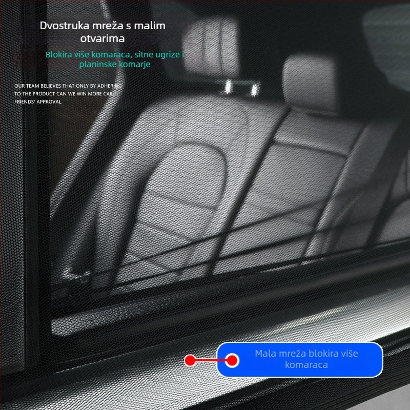 Auto mreža protiv komaraca za prozor (Brand: Type point, Materijal: gazu, Tip: prozirno, Ugradnja: viseći, Pogodno za: automobil)