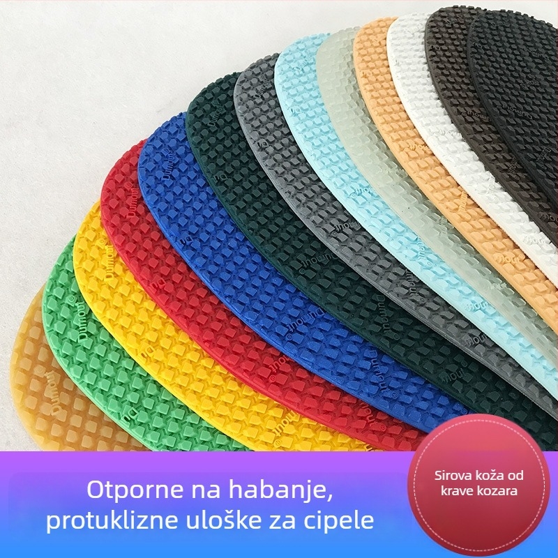 Naljepnica za popravak potplata cipela — puna samoljepljiva pločica, od goveđeg kaučuka, protuklizna i otporna na habanje, za sve sezone
