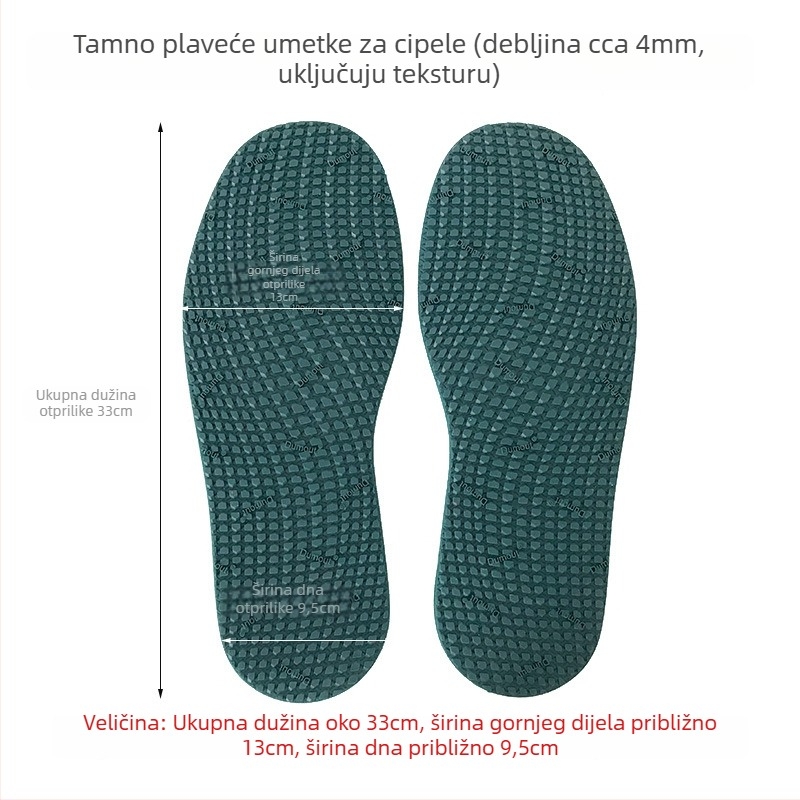 Naljepnica za popravak potplata cipela — puna samoljepljiva pločica, od goveđeg kaučuka, protuklizna i otporna na habanje, za sve sezone