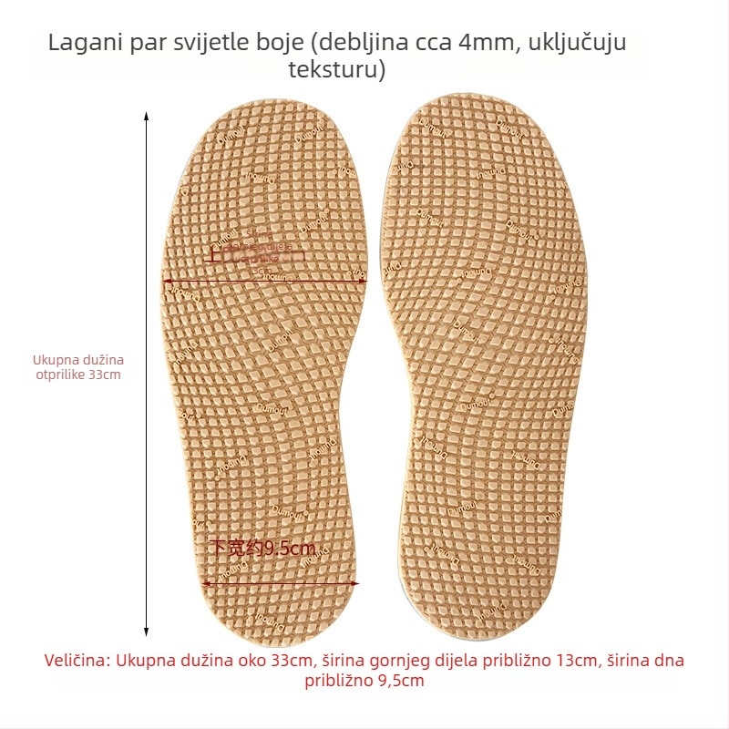 Naljepnica za popravak potplata cipela — puna samoljepljiva pločica, od goveđeg kaučuka, protuklizna i otporna na habanje, za sve sezone