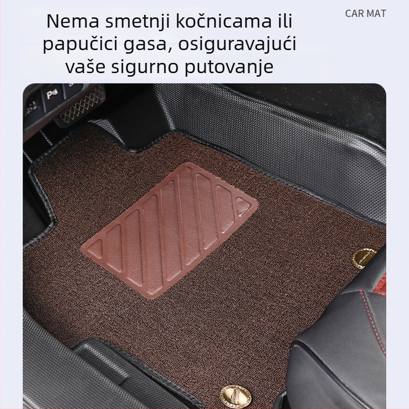 TPE automobilske podne prostirke s punim pokrivanjem, prilagođene vozilu, za vozila s pet mjesta