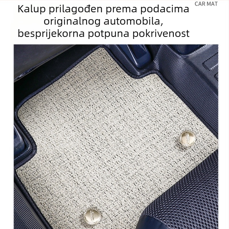 TPE automobilske podne prostirke s punim pokrivanjem, prilagođene vozilu, za vozila s pet mjesta