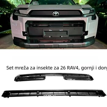 Središnja zaštitna mreža protiv insekata za rešetku Toyota RAV4 – zaštita radijatora i kondenzatora, materijal ABS, broj proizvoda A, kompatibilno s 26 modela RAV4, vijek trajanja 5 godina