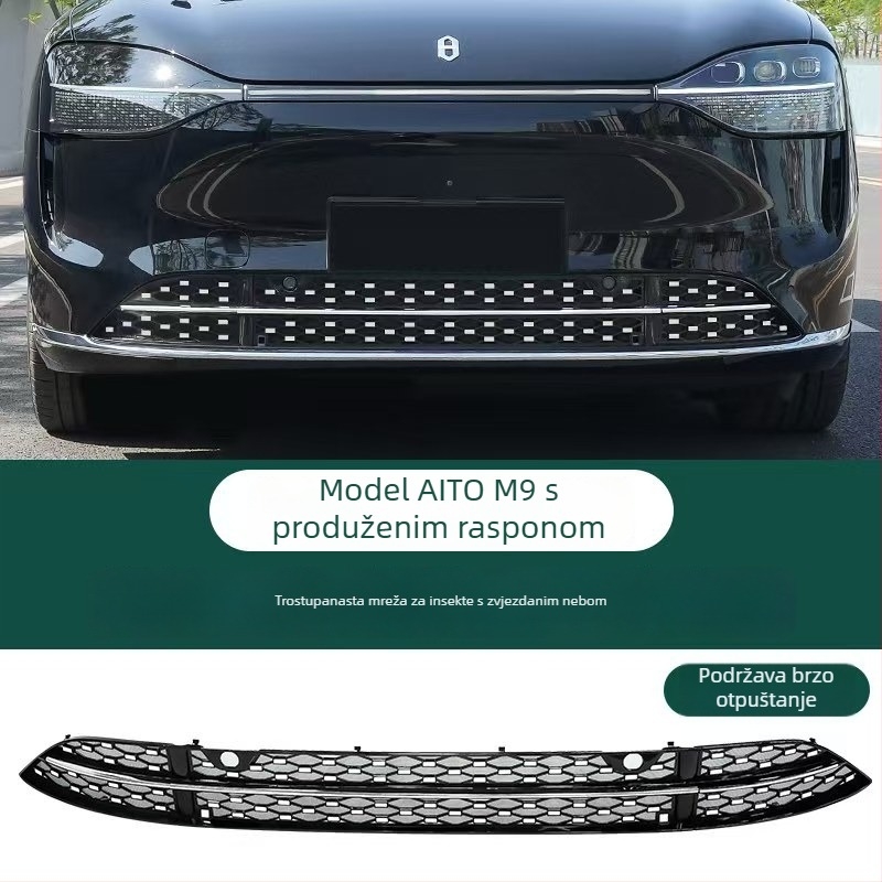 Prednja mreža protiv insekata za M9 s proširenim rasponom - zaštita bez demontaže, dodaci za nadogradnju | Model 818447123445; Materijal: Drugo; Otvor: Drugo; Promjer žice: Drugo; Životni vijek: Drugo