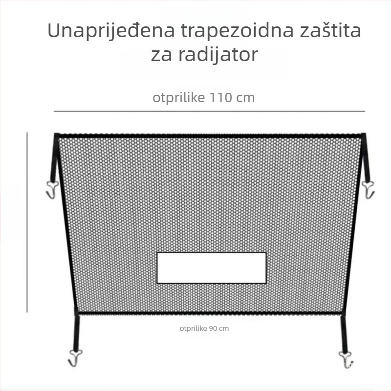 Zaštitna mreža protiv komaraca za auto/SUV, trapezna mreža za spremnik vode, univerzalna mreža protiv insekata (Brand: Qt; Materijal: Other; Širina: Other; Otvori: Other; Promjer žice: Other)