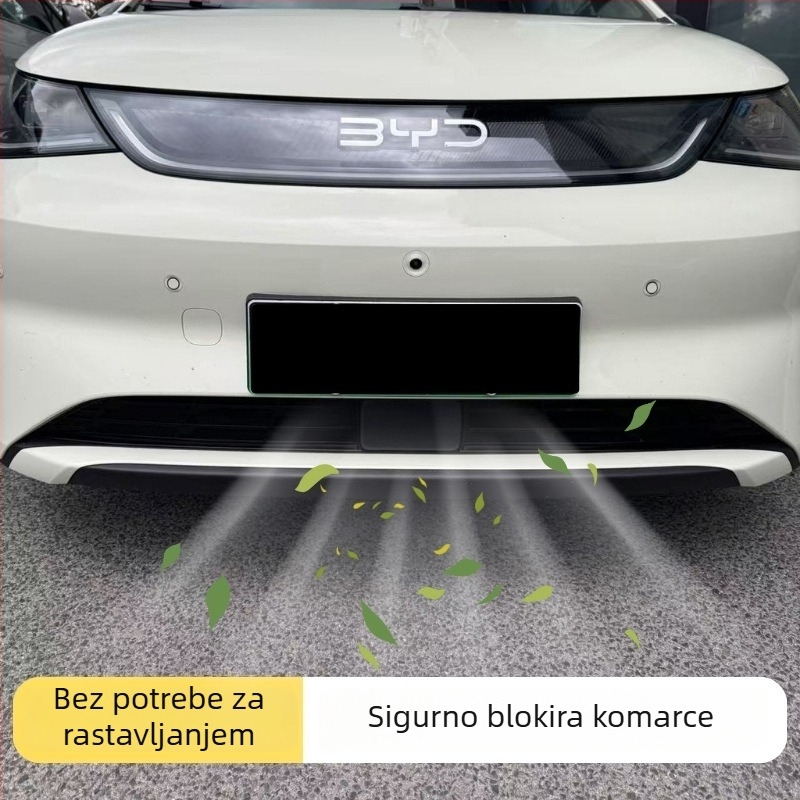 Zaštitna mreža za prednji branik BYD Dolphin, mreža protiv insekata za srednji gril, kompatibilno s 25 verzija Dolphin, ABS okvir, instalacija bez demontaže