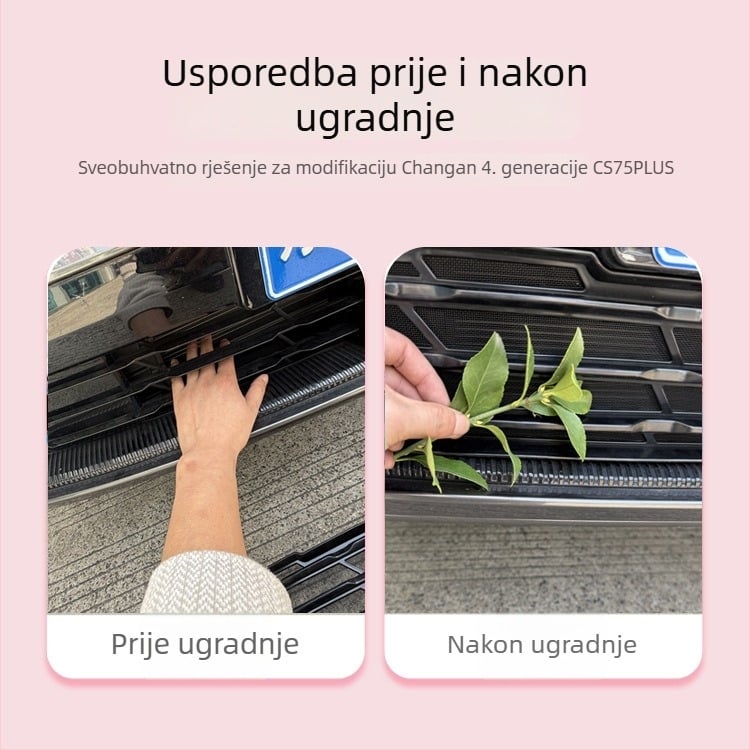 Mreža protiv insekata za vodeni spremnik CS75 Plus 4. generacije, 22–25 Changan, ABS okvir, kompatibilna s originalnom širinom, bez demontaže