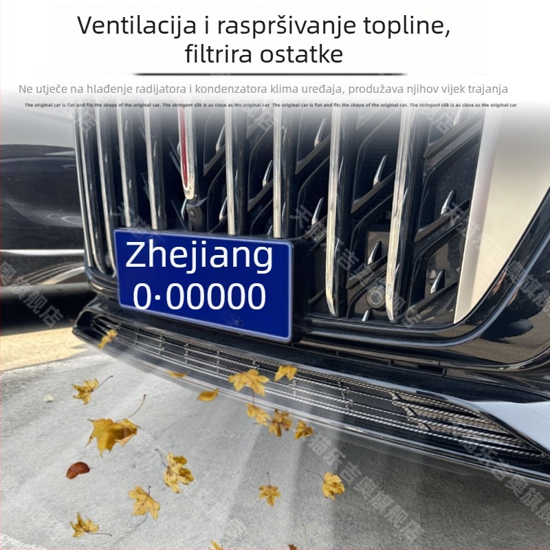 Nerđajuća čelična mreža protiv insekata za središnju rešetku Hongqi H5/H5S (modeli 2023–2025), lagani klik-montaža