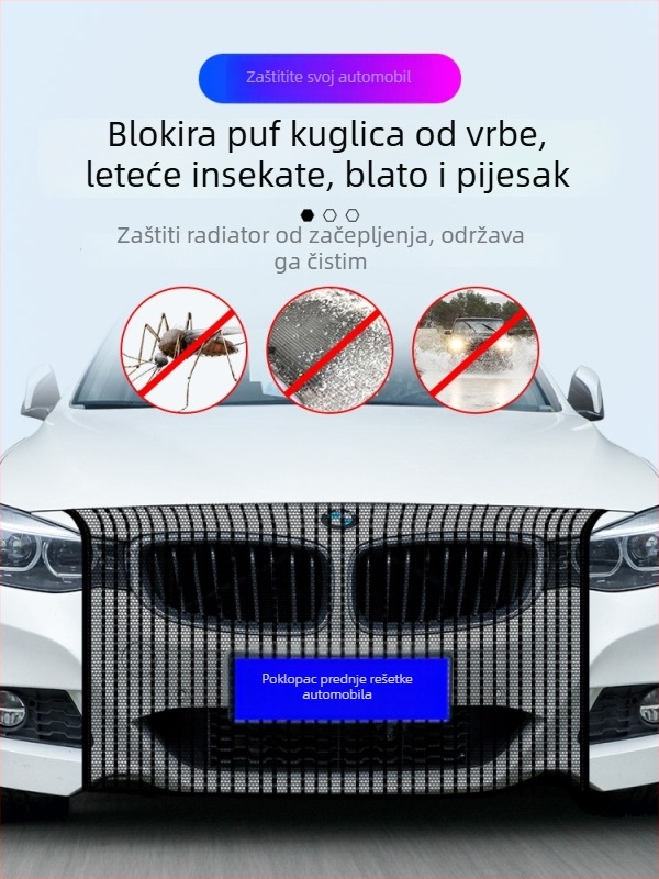 Zaštitna mreža hladnjaka automobila za Mercedes-Benz GLA/GLE/GLC260/E300L/A200 – protiv insekata; zaštita hladnjaka; kompatibilni modeli