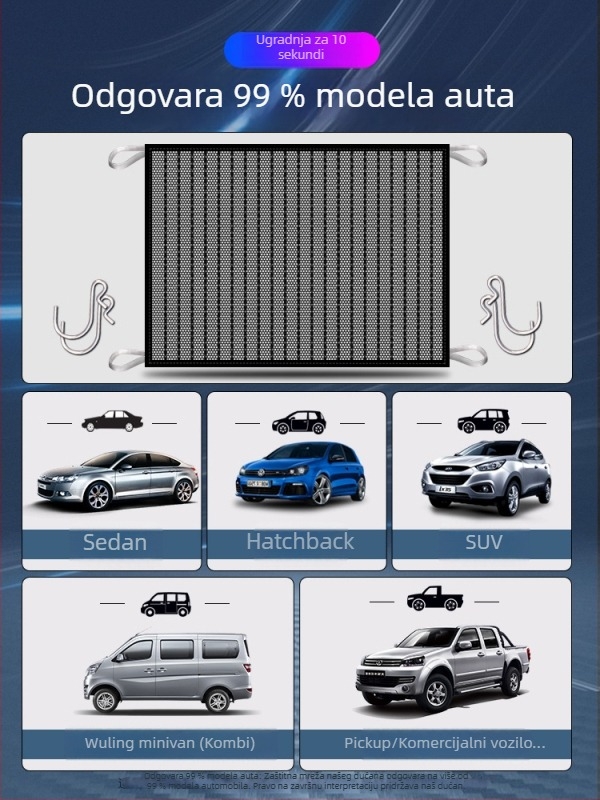 Zaštitna mreža hladnjaka automobila za Mercedes-Benz GLA/GLE/GLC260/E300L/A200 – protiv insekata; zaštita hladnjaka; kompatibilni modeli