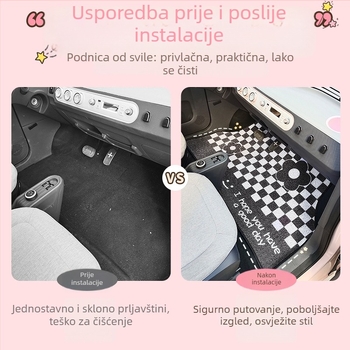 PVC protuklizna automobilska podna prostirka, marka Easy to rely on, kompatibilna sa posebnim modelima automobila, porijeklo Guangdong, bez loga