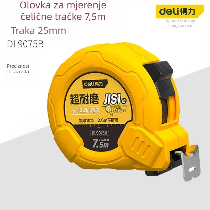 DL9003 Deli mjerač trake — ABS kućište, visoka preciznost, opća namjena, raspon mjerenja 2 m