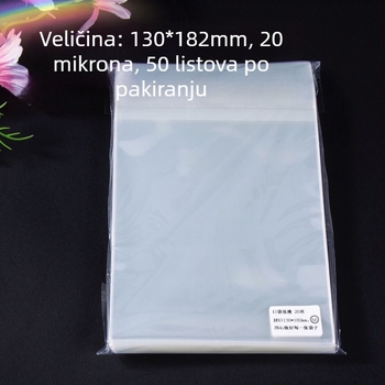 HD prozirna PP zaštitna omotnica za poštanske kartice, s pečatom za zaštitu fotografija