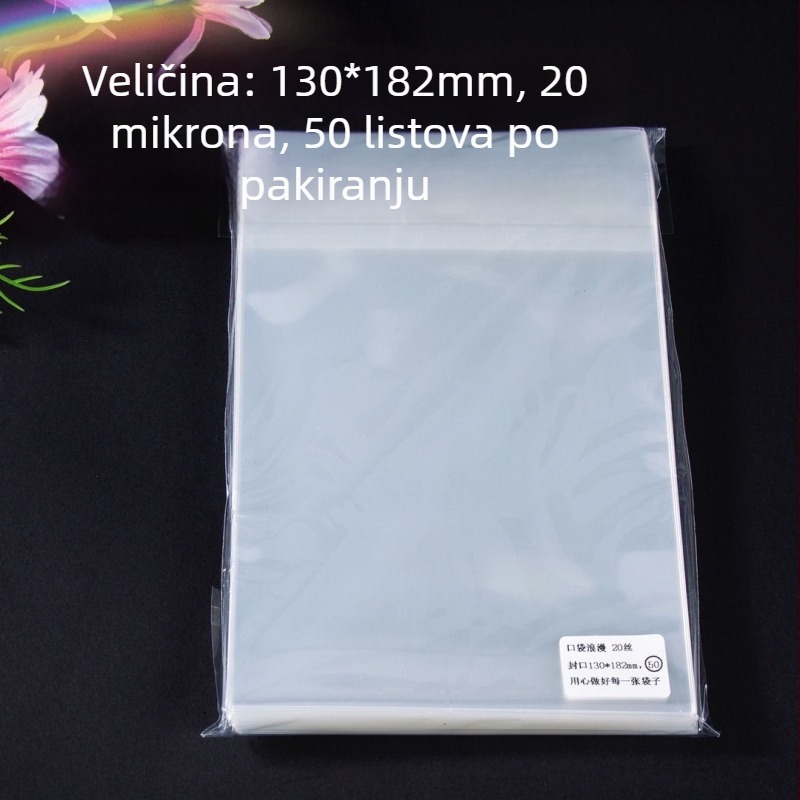 HD prozirna PP zaštitna omotnica za poštanske kartice, s pečatom za zaštitu fotografija