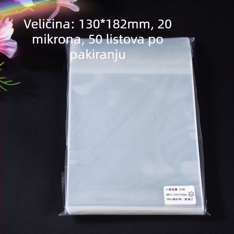 HD prozirna PP zaštitna omotnica za poštanske kartice, s pečatom za zaštitu fotografija