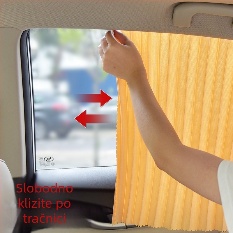 Magnetno sjenilo za auto s tračnicom, zavjesa za prozor, zaštita od sunca i izolacija topline, univerzalni bočni štit vozačkog automobila