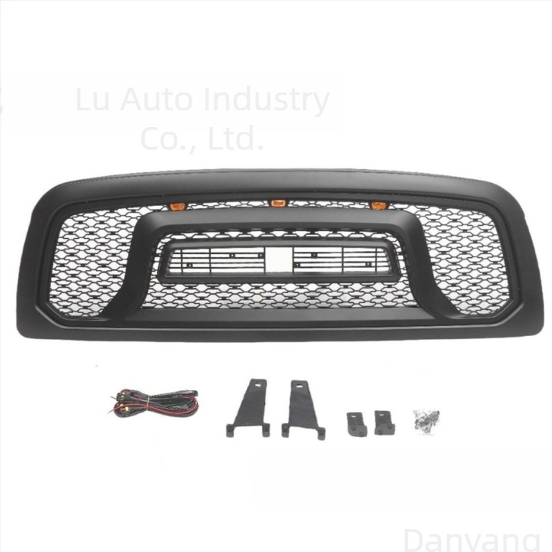 Grid stil prednja rešetka Dodge RAM 1500 (2009–2013) - ABS materijal, elektroplirano mat završetak, 3 godine trajanja