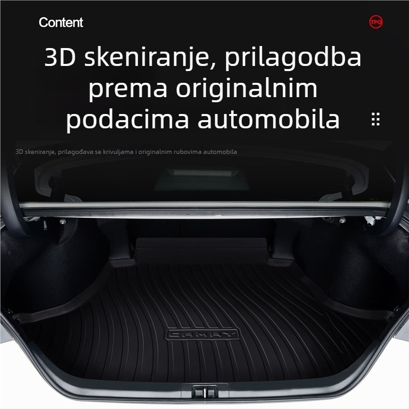 Prostirka za prtljažnik za Toyota Camry | Materijal: TPE | Kompatibilan s Toyota Camry | Marka: Cool Decoration World