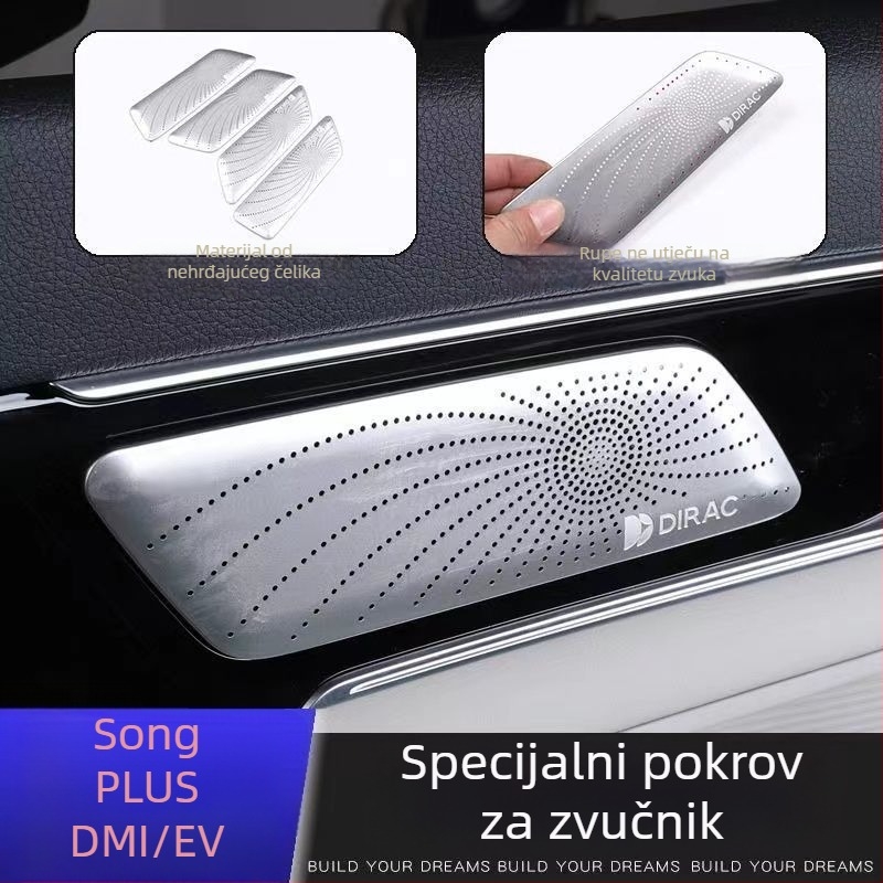 BYD Song Plus unutarnji poklopac zvučnika od nehrđajućeg čelika — Marka Like; Model BYD Song Plus; Bez logotipa