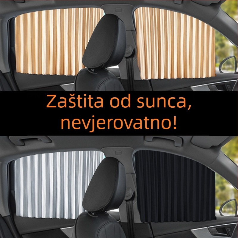 Ma lijiang auto roleta od satenskog materijala, debeli neprozirni tip, univerzalna primjena