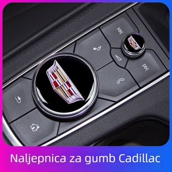 Naljepnice za gumbe središnje konzole Cadillac XT5 – plastika, bez logotipa