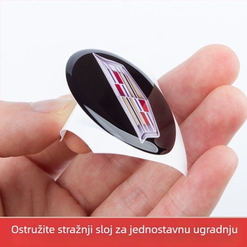 Naljepnice za gumbe središnje konzole Cadillac XT5 – plastika, bez logotipa