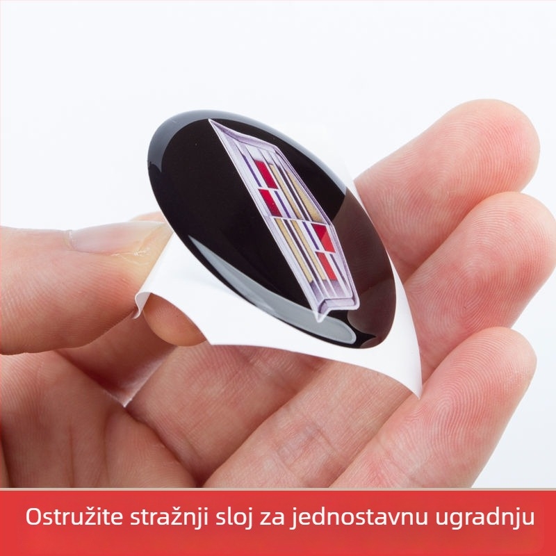 Naljepnice za gumbe središnje konzole Cadillac XT5 – plastika, bez logotipa