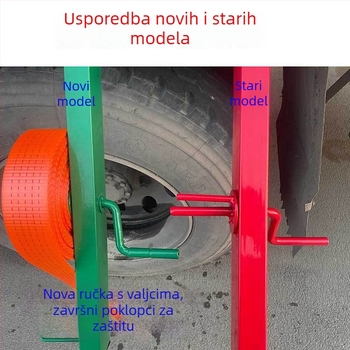Ručni navijač za trake i užad, napinjač i alat za pohranu, za kamione i bicikle