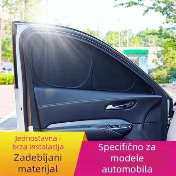 Honda automobil prozirna klapa za prozor, debela neprozirna aluminijska zaštita privatnosti, snap-in montaža, model B-01, prilagodljiva