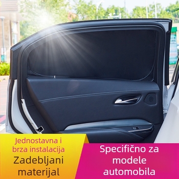 Honda automobil prozirna klapa za prozor, debela neprozirna aluminijska zaštita privatnosti, snap-in montaža, model B-01, prilagodljiva