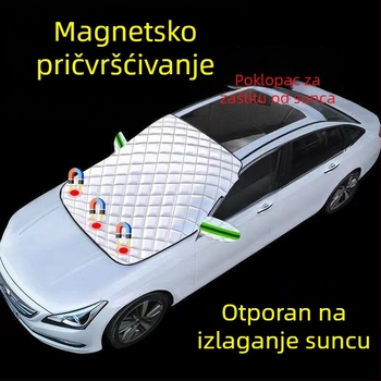 Univerzalna magnetska zaštita od snijega za automobil i sunčana zaštita za prednje staklo, debeli zimski dizajn, zaštita od smrzavanja