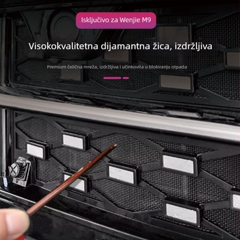 Wenjie M7/M8/M9 Puna Zvjezdasta Mreža Protiv Insekata – Snap-On Prednja Rešetka, Prilagodljivo Obrada, Opcije Mreže: S ili Bez