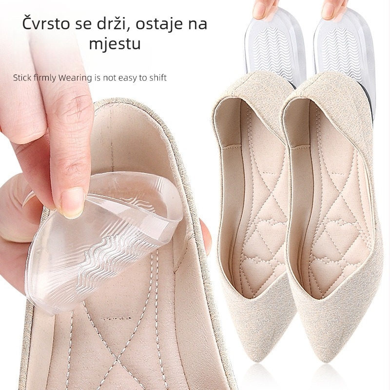 Uložak za petu s vodanim uzorkom - valovita podrška pete, apsorpcija udara, unisex, protuklizno