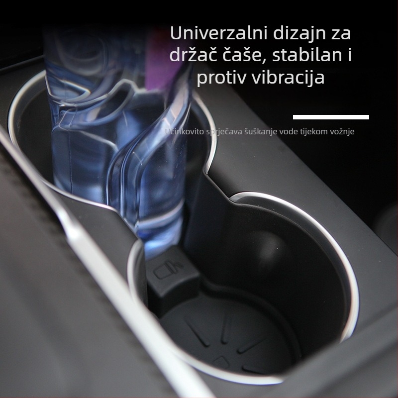 Silicijski držač za čašu za Tesla Model 3/S/X – protuklizni, vodootporan, model New 3, Future