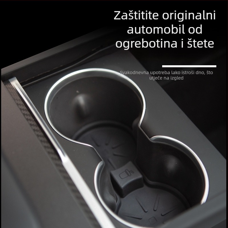 Silicijski držač za čašu za Tesla Model 3/S/X – protuklizni, vodootporan, model New 3, Future