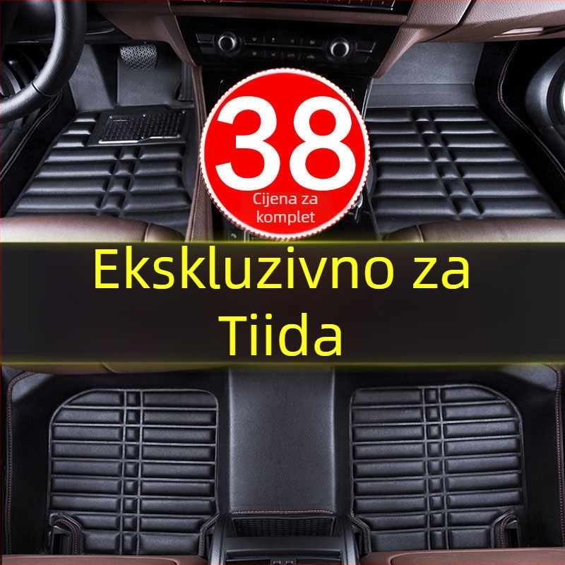 Kožne podne prostirke za Nissan Teana, sedme generacije – potpuno pokriće.
