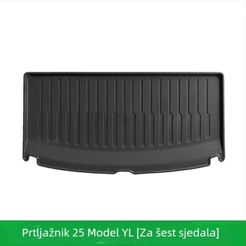 Tesla Model Y/L podne prostirke, TPE materijal, tepih stil, prednje i stražnje skladišne prostirke za prtljažnik, sadržaj 91–100%