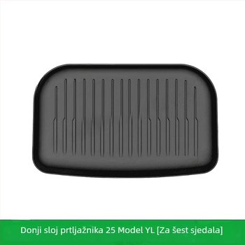 Tesla Model Y/L podne prostirke, TPE materijal, tepih stil, prednje i stražnje skladišne prostirke za prtljažnik, sadržaj 91–100%