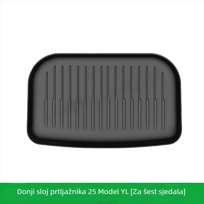 Tesla Model Y/L podne prostirke, TPE materijal, tepih stil, prednje i stražnje skladišne prostirke za prtljažnik, sadržaj 91–100%