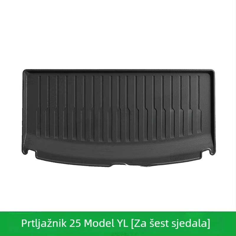 Tesla Model Y/L podne prostirke, TPE materijal, tepih stil, prednje i stražnje skladišne prostirke za prtljažnik, sadržaj 91–100%