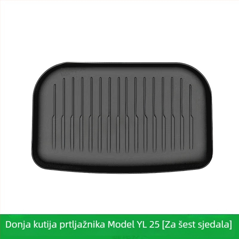 Tesla Model Y/L podne prostirke, TPE materijal, tepih stil, prednje i stražnje skladišne prostirke za prtljažnik, sadržaj 91–100%