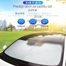 Univerzalna sjenila za prednje staklo automobila, teleskopka aluminijska folija, sklopni dizajn s dvostrukim krugom