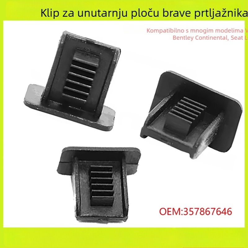 Klip za unutarnju oblogu krova – Model 357867646, Plastika; Kompatibilno s Volkswagen, Audi, Seat, Skoda, Bentley