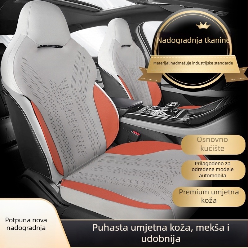 Suede pokrov za sjedište automobila za BYD Qin Plus – namijenjen za određeni model; Materijal: suede; Kompatibilnost: BYD Qin Plus; Prilagodba: dostupna
