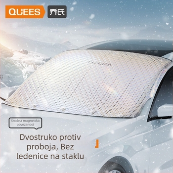Debeli snježni štit s ugrađenom kartom, univerzalna kompatibilnost, za prednje dijelove.