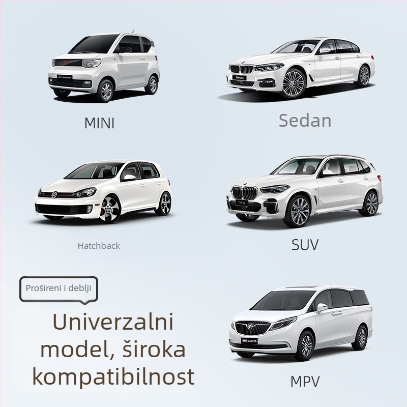 Debeli snježni štit s ugrađenom kartom, univerzalna kompatibilnost, za prednje dijelove.