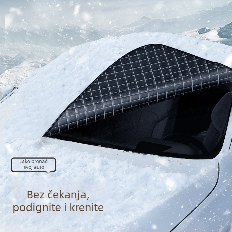 Debeli snježni štit s ugrađenom kartom, univerzalna kompatibilnost, za prednje dijelove.