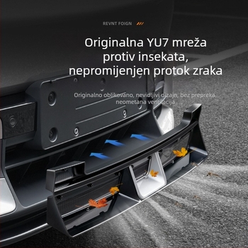 Prednja mrežasta rešetka za Xiaomi Yu7/SU7, mreža protiv insekata za ulaz zraka, prašna mreža za modifikacije